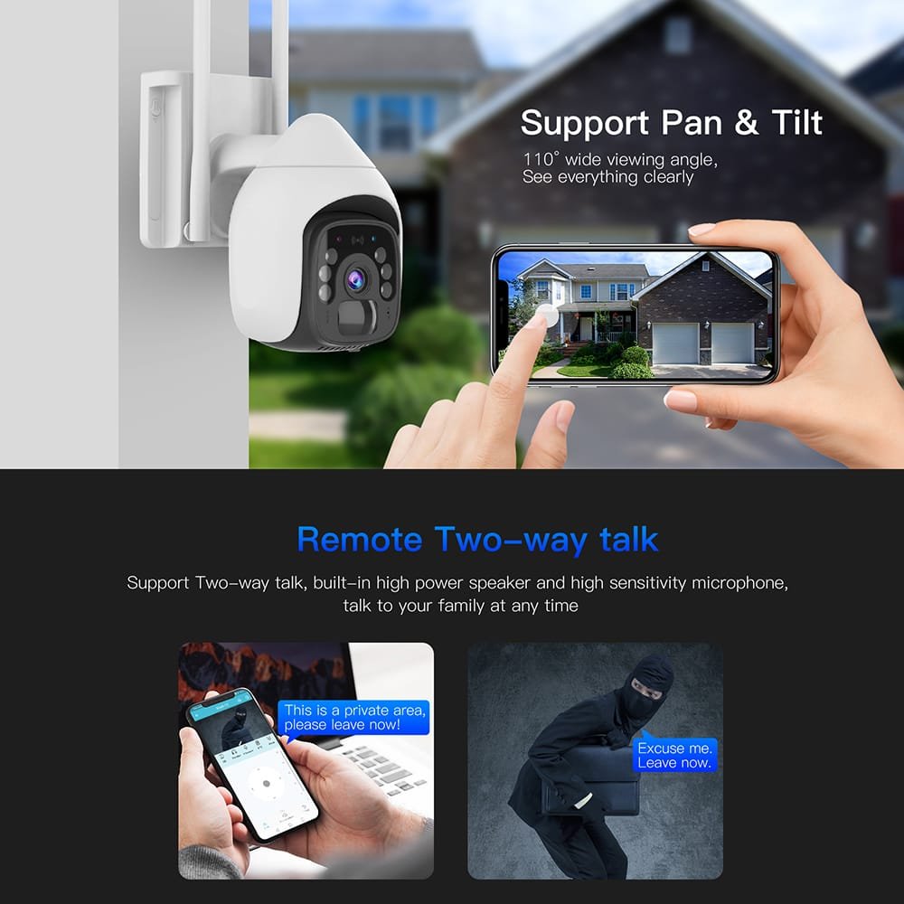 BS9 Wifi Outdoor Solar Security Camera