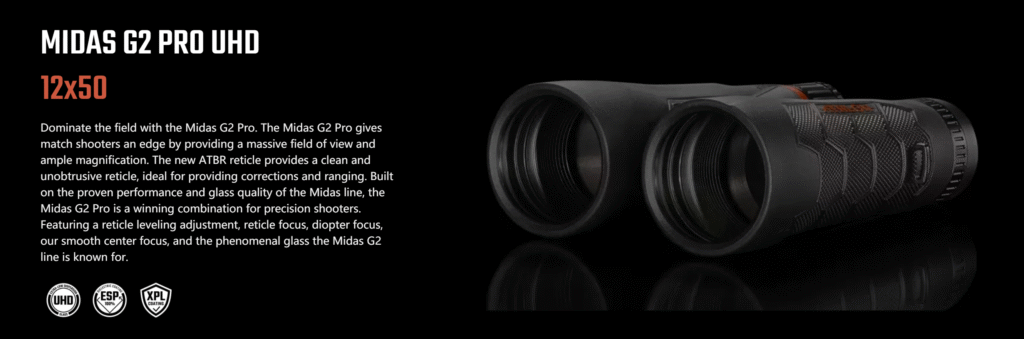 Athlon MIDAS G2 PRO UHD 12×50 Binocular