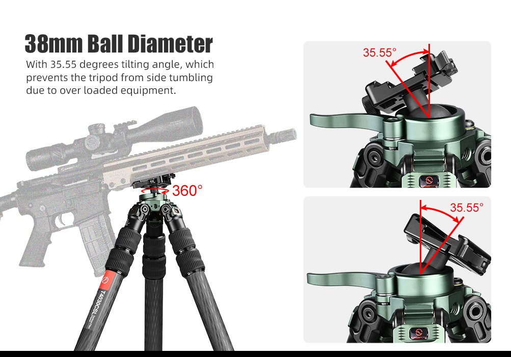 SUNWAYFOTO T4030CSI Tripod Carbon Fiber