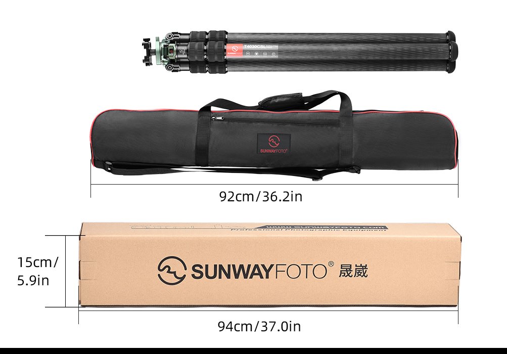 SUNWAYFOTO T4030CSI Tripod Carbon Fiber