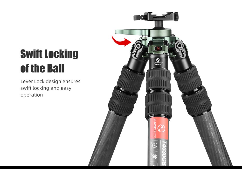 SUNWAYFOTO T4030CSI Tripod Carbon Fiber