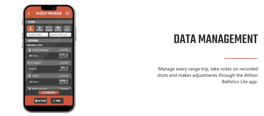 Athlon Optics Rangecraft Velocity PRO Radar Chronograph