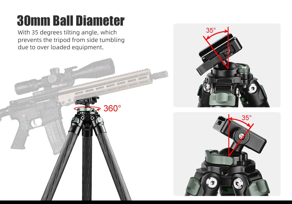 SUNWAYFOTO T2830CSL-D Carbon Fiber Tripod with Inverted Ball Head