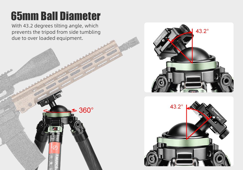 SUNWAYFOTO T3620CS-D Tripod Carbon Fiber
