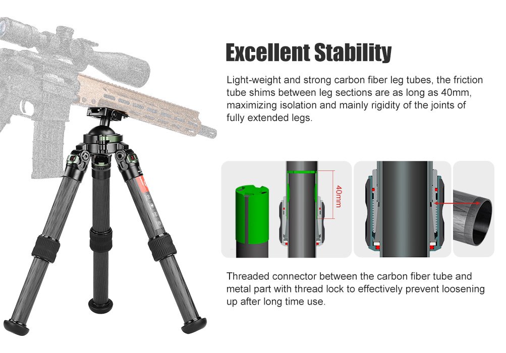 SUNWAYFOTO T3620CS-D Tripod Carbon Fiber
