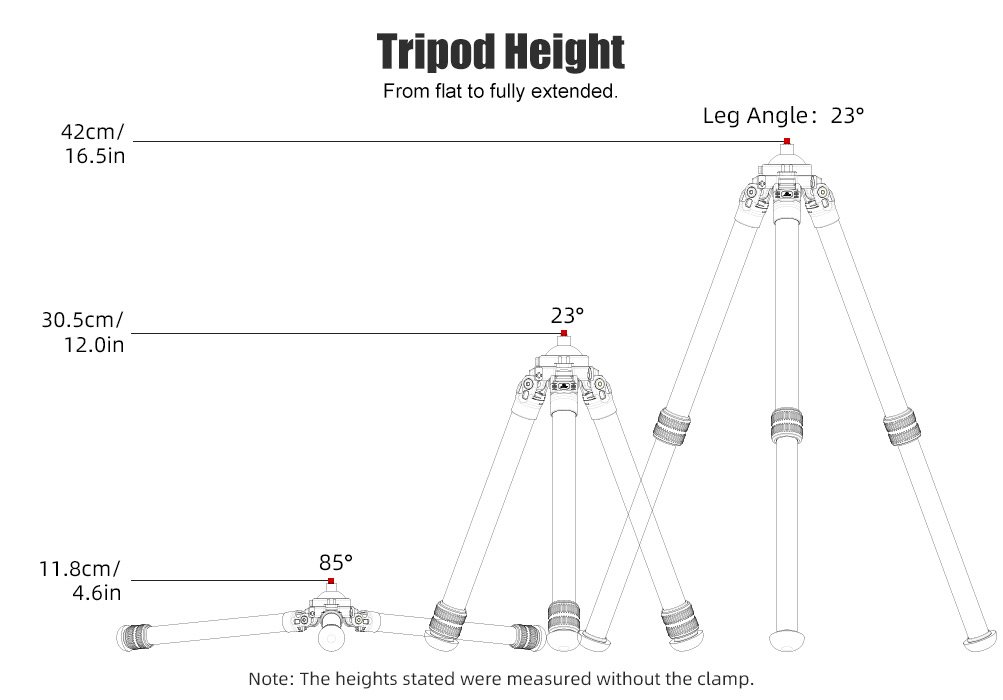 SUNWAYFOTO T3620CS-D Tripod Carbon Fiber