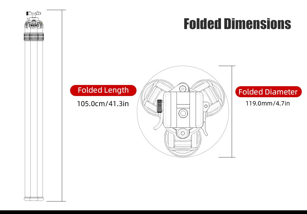SUNWAYFOTO T3620CSLI-D Tall Inverted Leg Series Carbon Fiber Tripod with Arca Ballhead