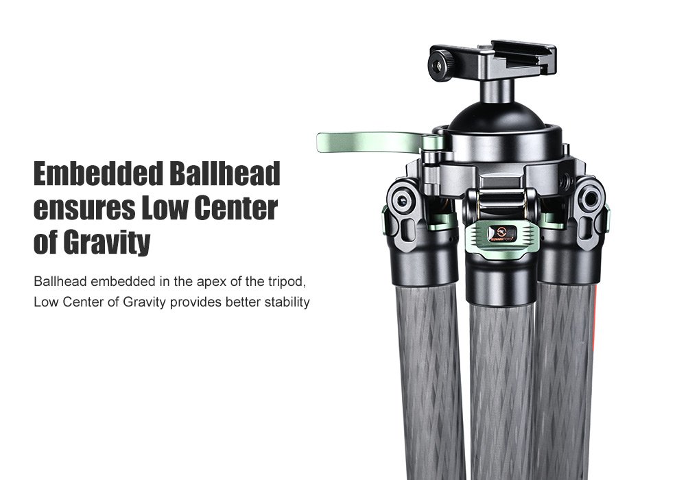 SUNWAYFOTO T3640CS-D Tripod Carbon Fiber