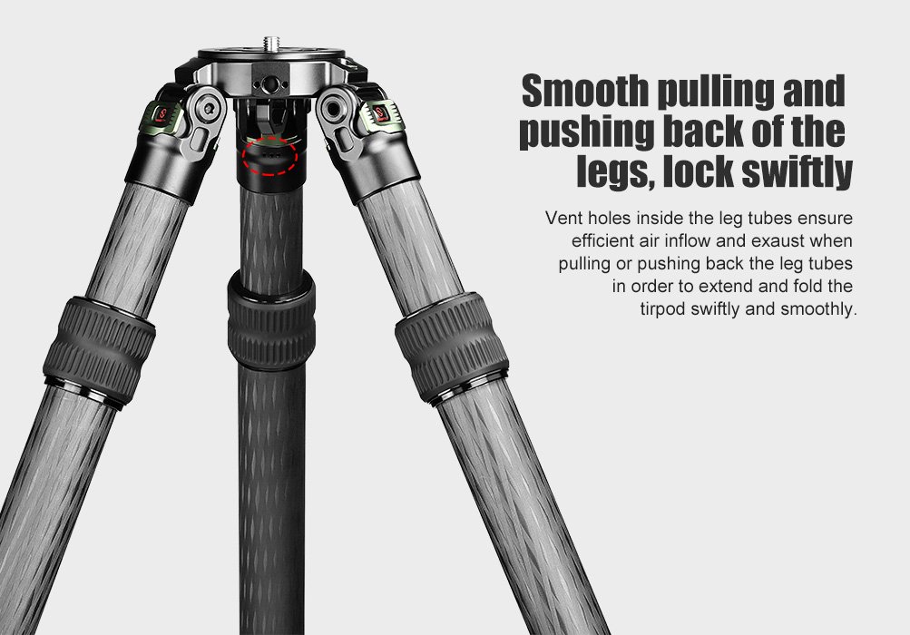 SUNWAYFOTO T4020CMLI Carbon Fiber Tripod
