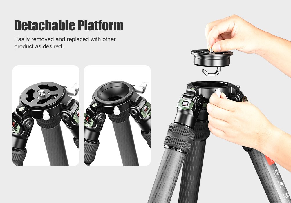SUNWAYFOTO T4020CMLI Carbon Fiber Tripod