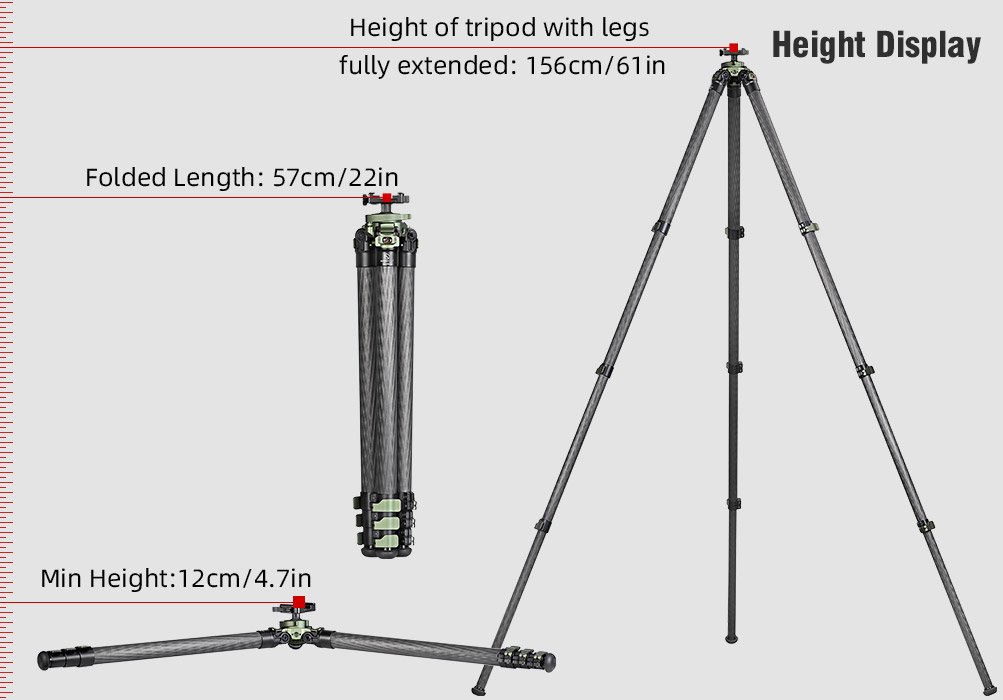 SUNWAYFOTO TL3240CS-D Carbon Fiber Tripod
