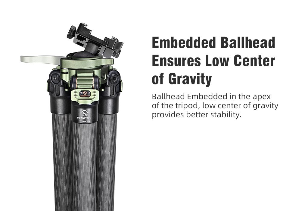 SUNWAYFOTO TL3240CS-D Carbon Fiber Tripod