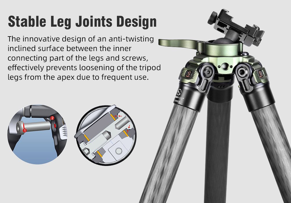 SUNWAYFOTO TL3240CS-D Carbon Fiber Tripod