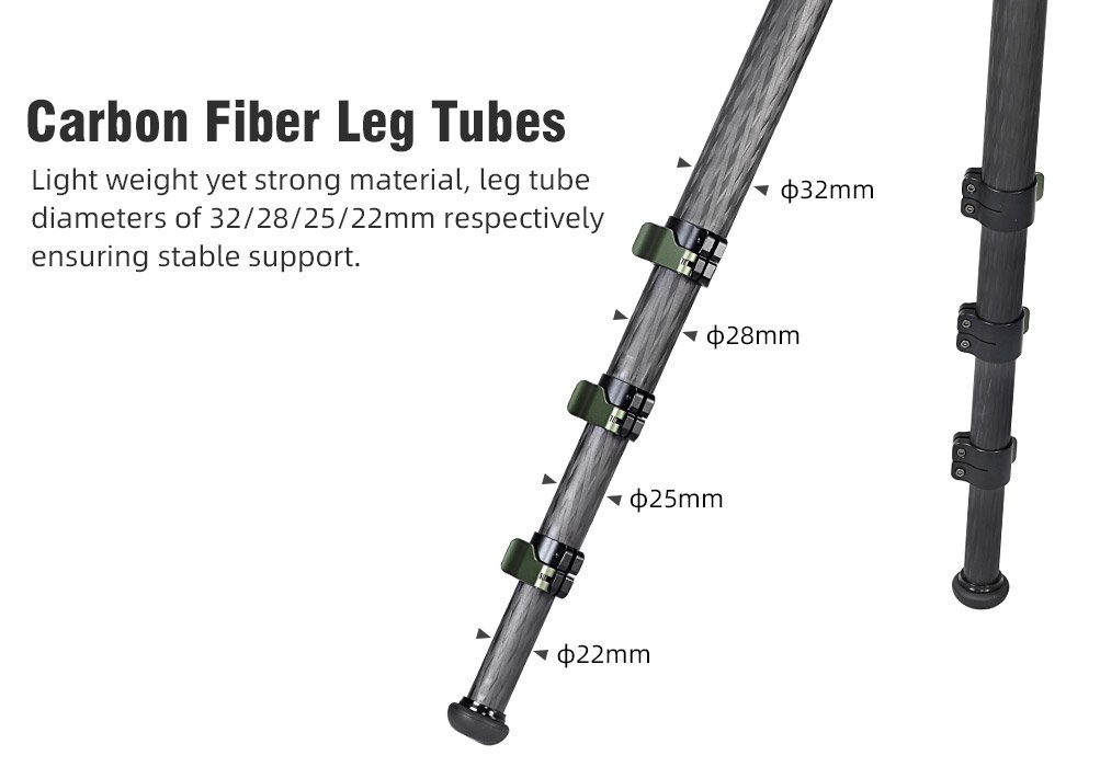 SUNWAYFOTO TL3240CS-D Carbon Fiber Tripod