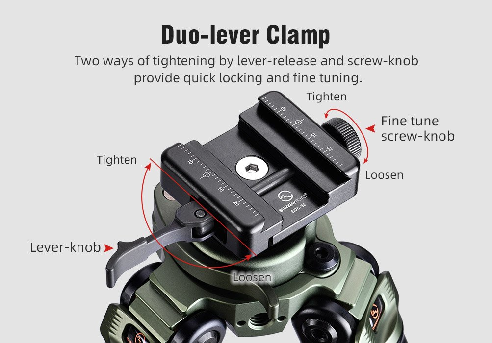 SUNWAYFOTO TL3240CS-D Carbon Fiber Tripod
